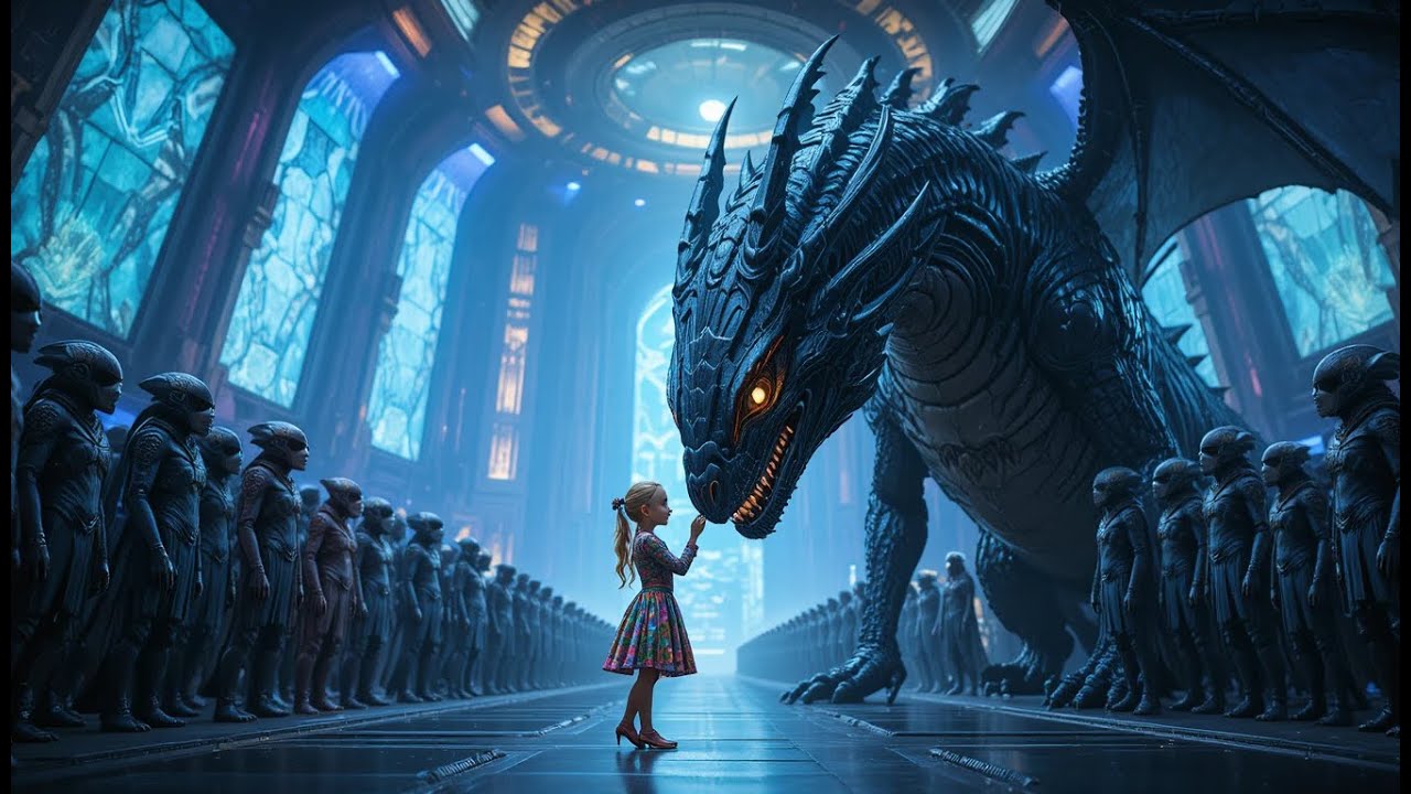 Aliens Shocked When A Little Human Girl Kisses The Nose of The Deadliest Alien Dragon Shocking