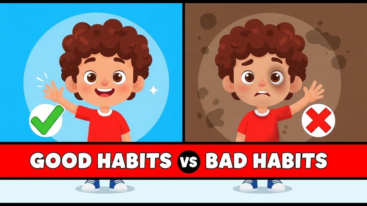 Good Habits vs Bad Habits for Kids ✅❌ | Good Manners & Moral Lessons Cartoon
