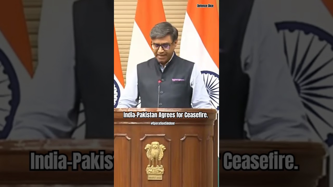 Ceasefire announcement between India and Pakistan | 🇮🇳⚔️🇵🇰| 