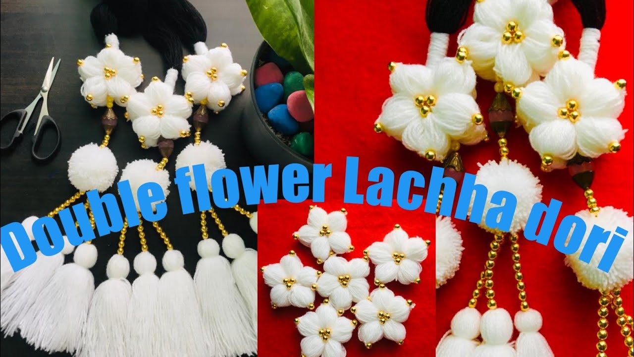 Handmade Nepali traditional Lachha Dori (Double flower lachha Dori banaune tarika)//Nepali