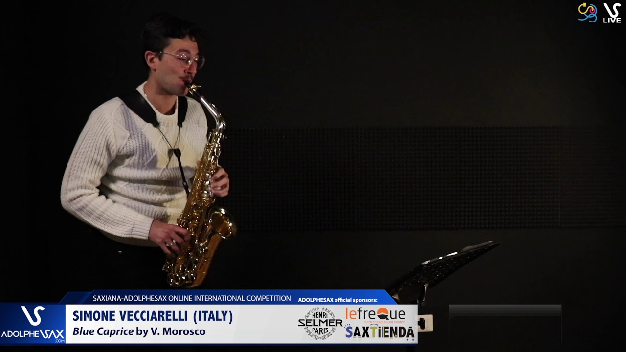 SIMONE VECCIARELLI plays Blue Caprice by V. Morosco #adolphesax