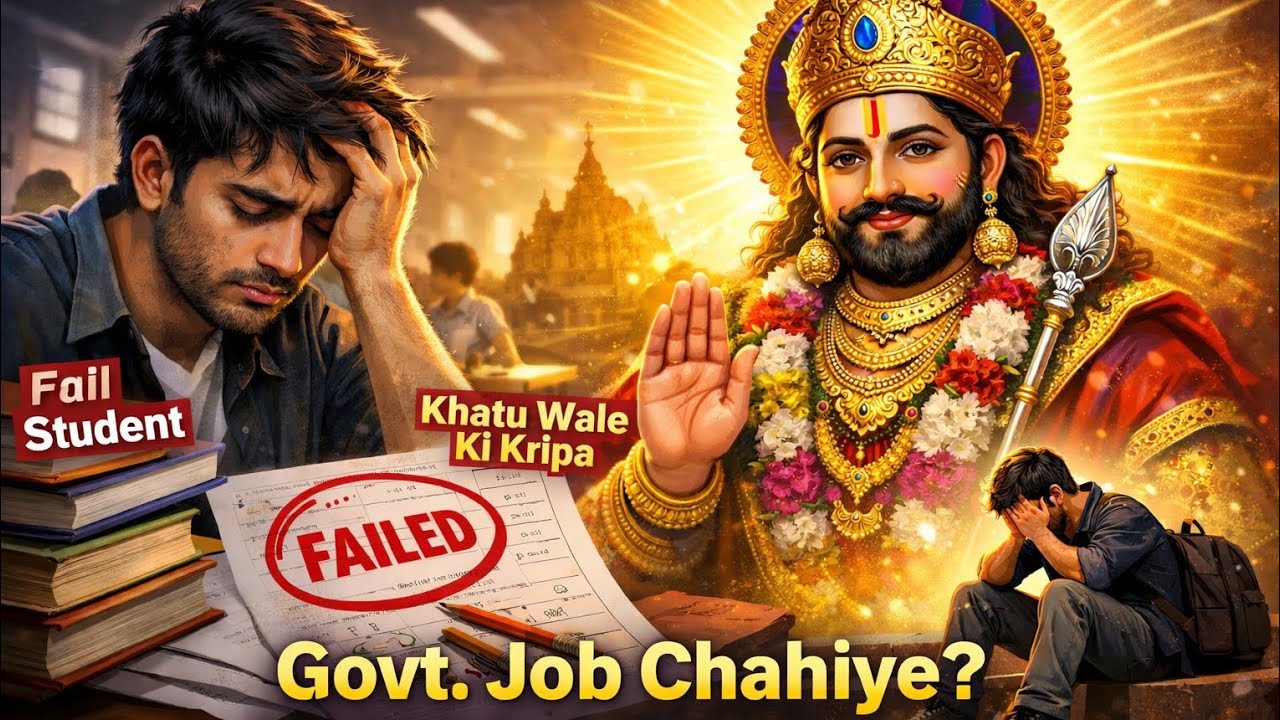 Govt Job Chahiye? Fail Student Ki Sachi Kahani | Khatu Shyam Ji Ki Kripa | Motivation Story Hindi