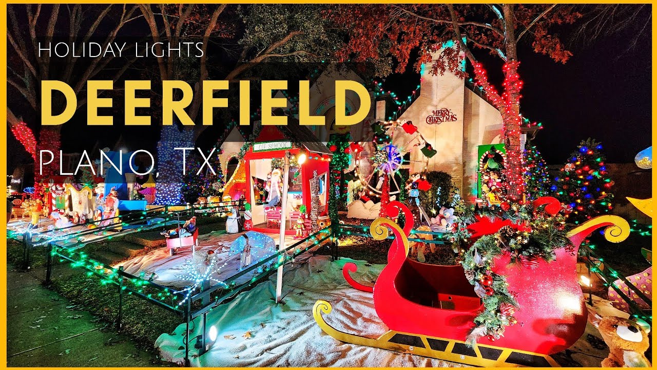 Beautiful Christmas Decoration at Deerfield Plano | Best Christmas Lights Display 2022, Deerfield TX