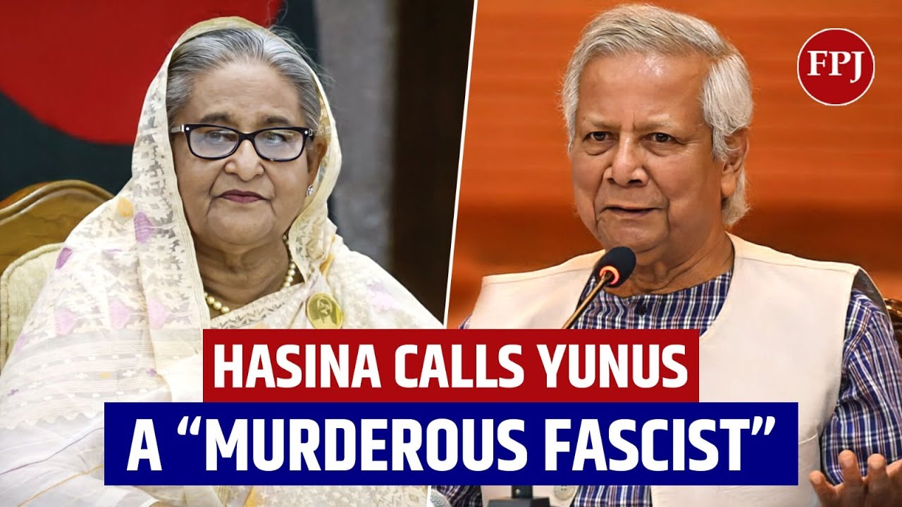 &lsquo;Yunus a Murderous Fascist&rsquo;: Sheikh Hasina&rsquo;s First Public Address From Exile in India