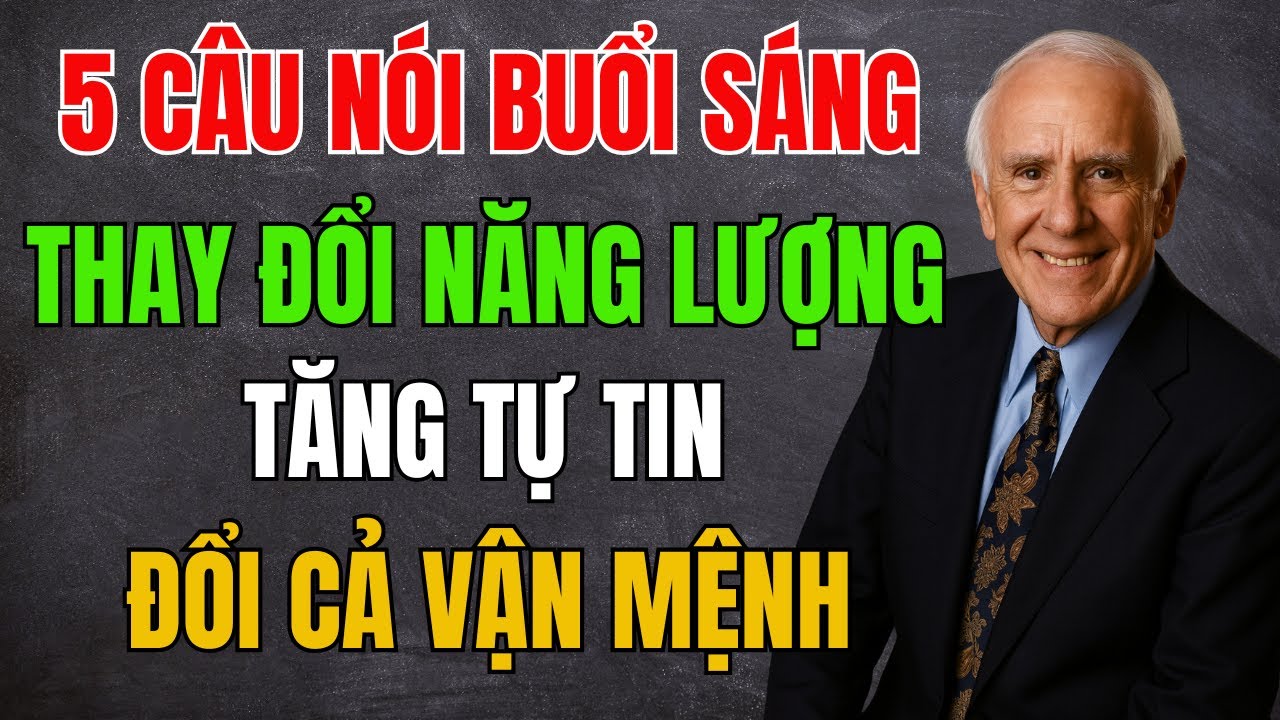 5 Câu Nói Buổi Sáng Thay Đổi Năng Lượng, Tự Tin Và Vận Mệnh I Jim Rohn