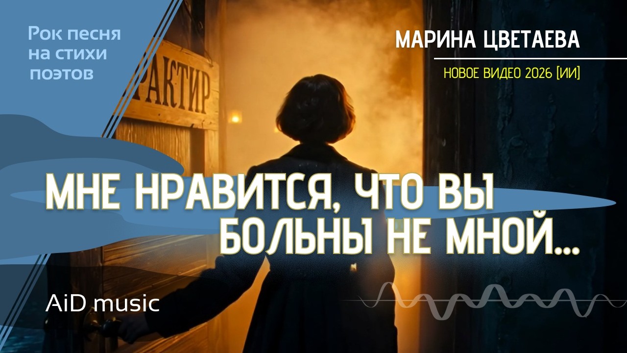 [Мне нравится что вы больны не мной] - рок на стихи Цветаевой | Новое видео [ИИ]