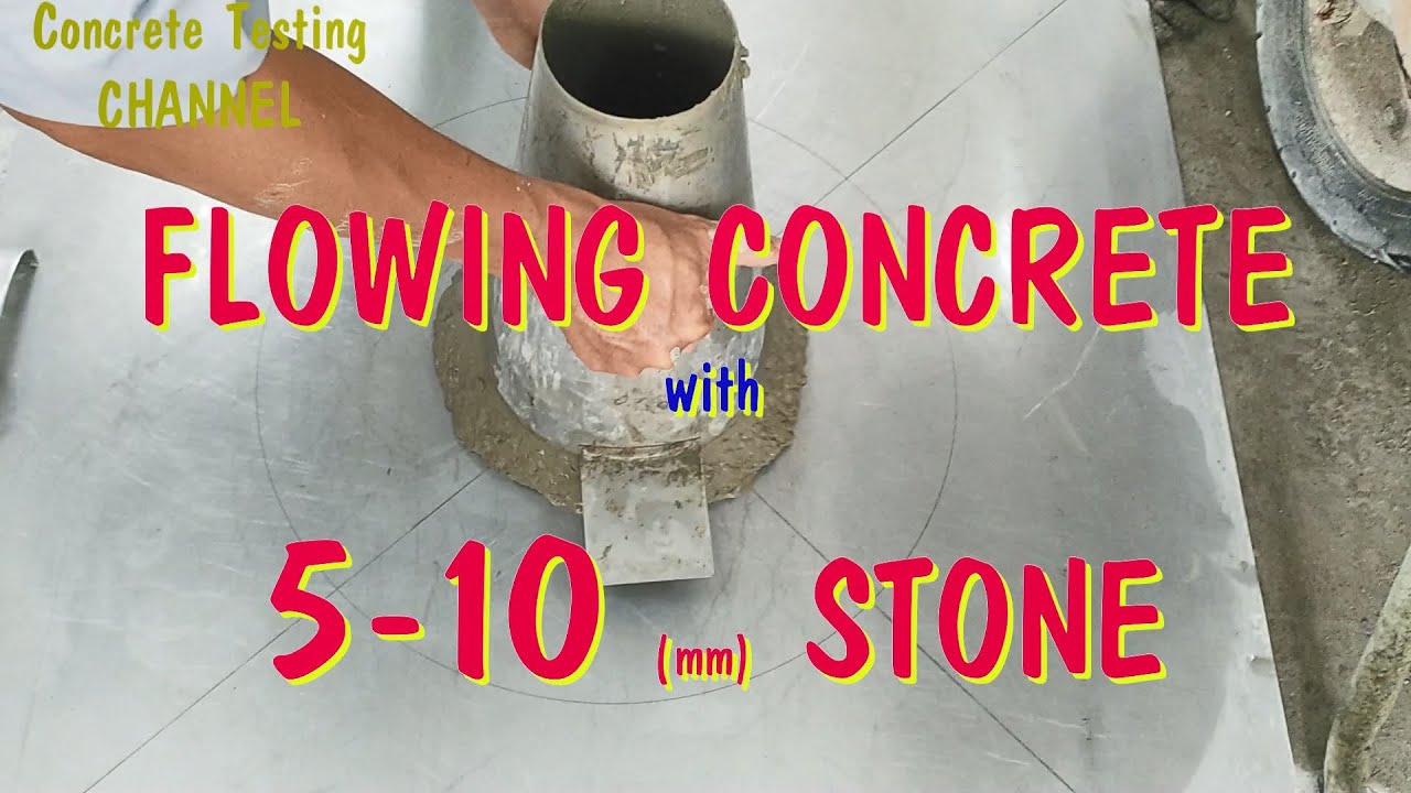 Flowing concrete