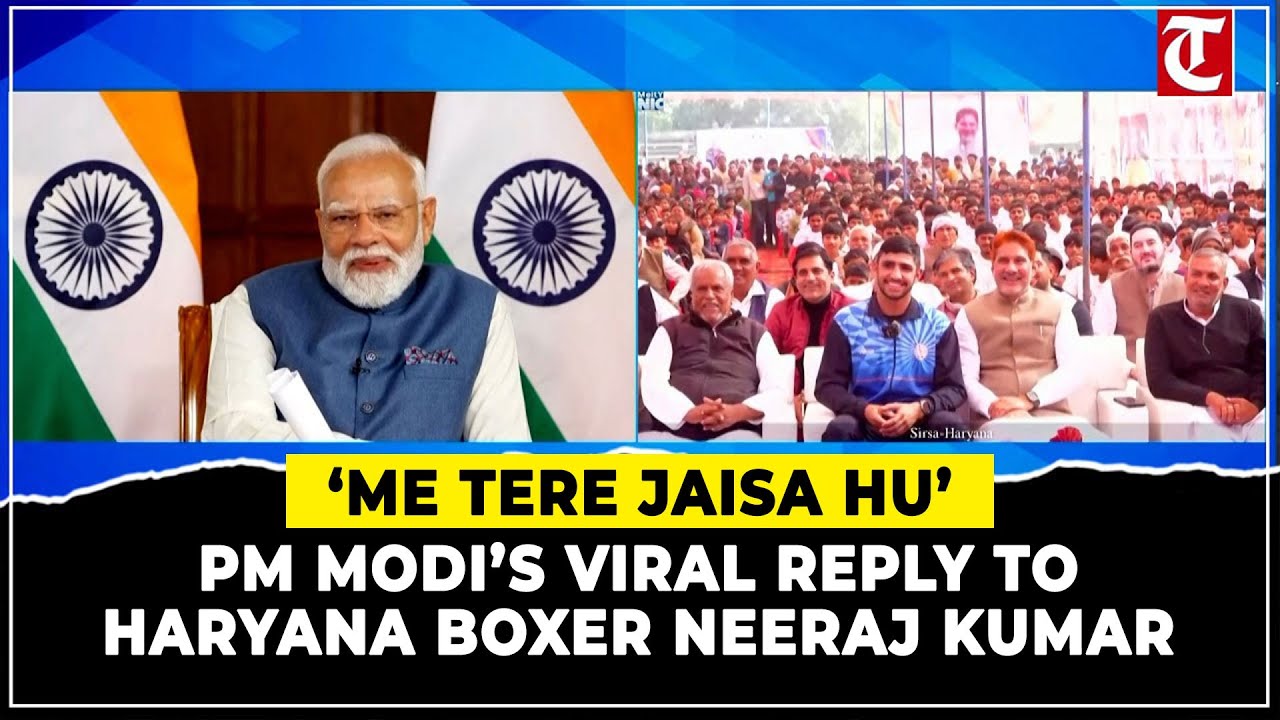 Haryana boxer Neeraj Kumar holds ‘casual talk’ with PM Modi, viral video is breaking the internet