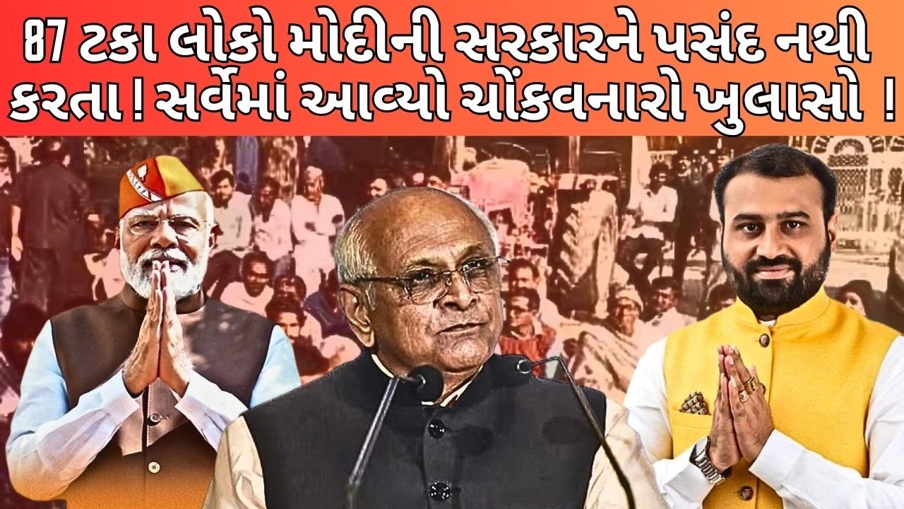 87 ટકા લોકો મોદીની સરકારને નથી પસંદ કરતા ! સર્વેમાં ચોંકાવનારો ખુલાસો ! NEWSPORTER | MORBINEWS | AAP