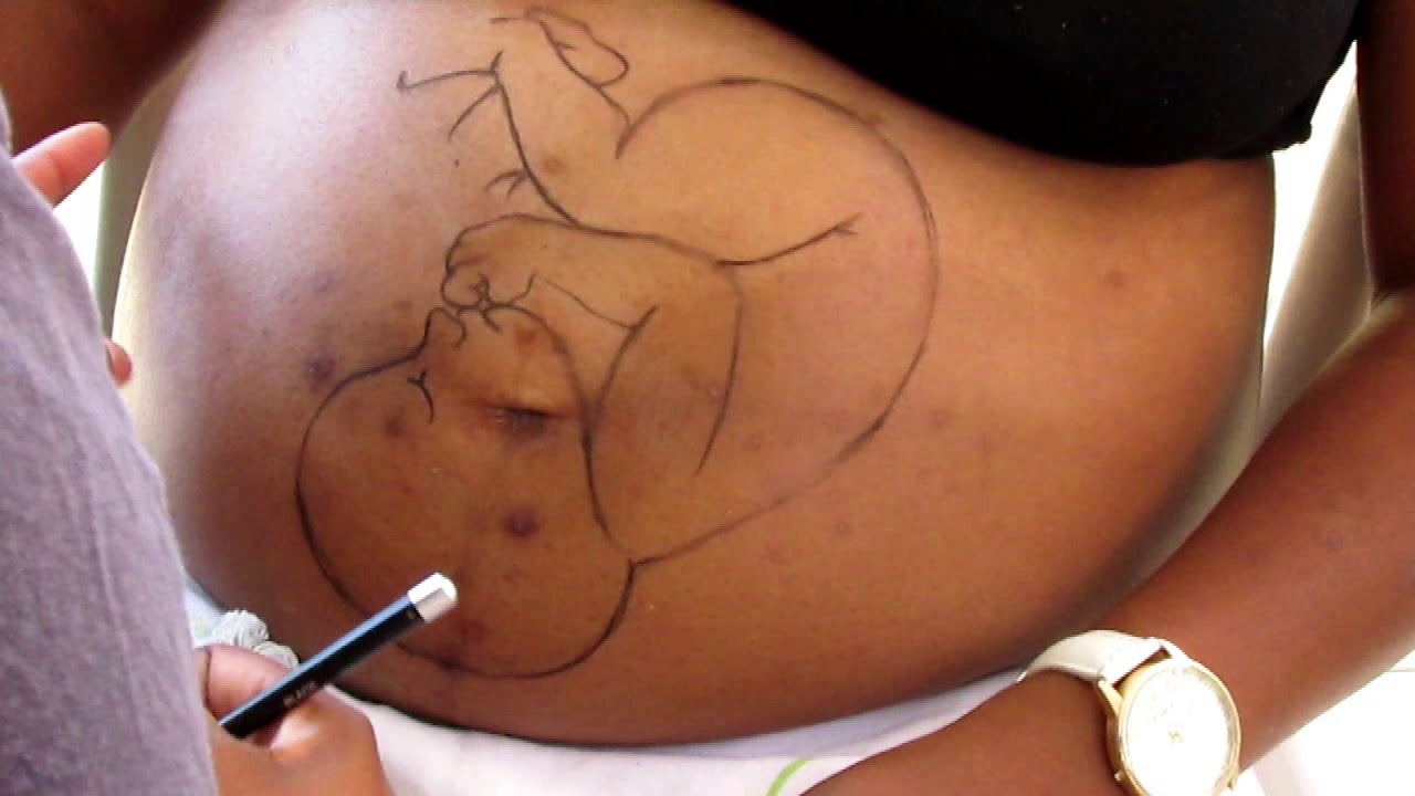 Pintura gestacional como fazer bebe na barriga passo a passo desenhar arte gestacional