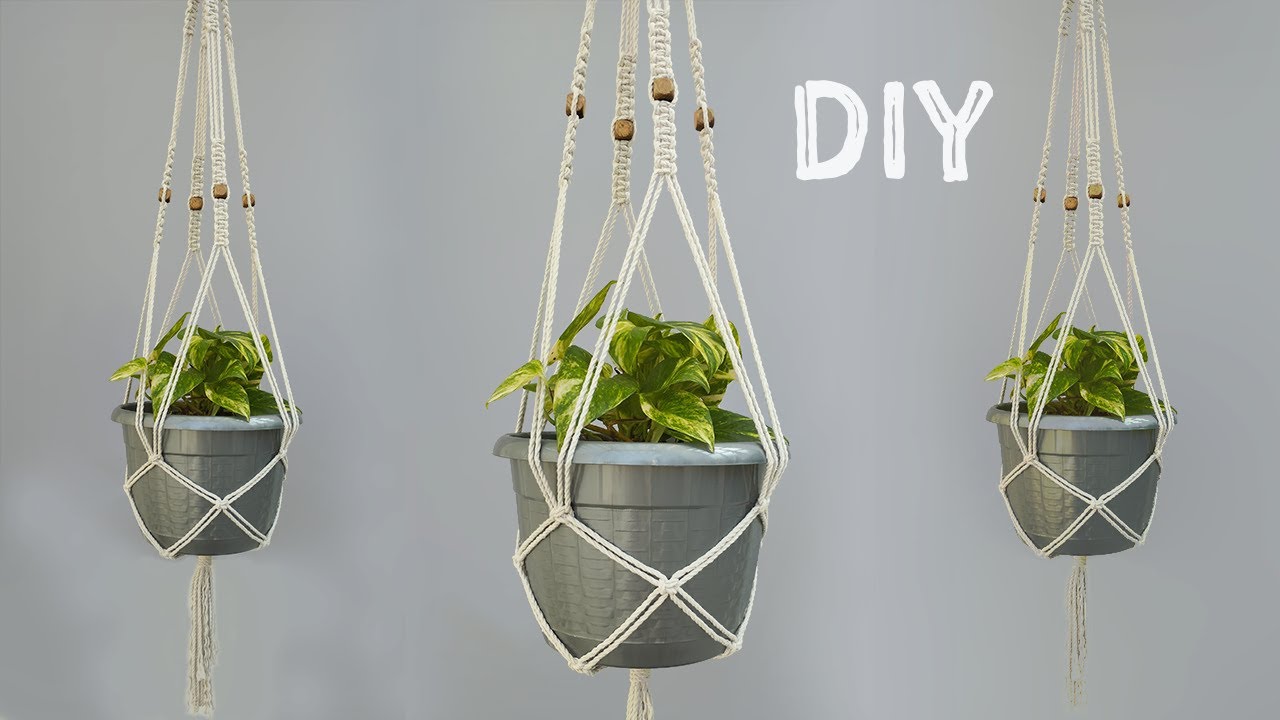 COMO HACER PORTA MACETAS EN MACRAME EN POCO TIEMPO! 🍃🌿| Macrame Plant Holders Quick & Easy Tutorial