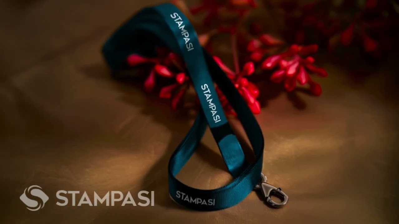 Lanyard porta badge personalizzato in poliestere