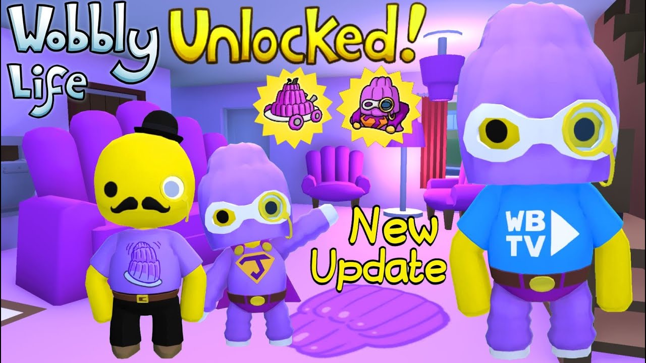 New Wobbly Life Update Unlocked Super Jelly Suit & Jelly Car