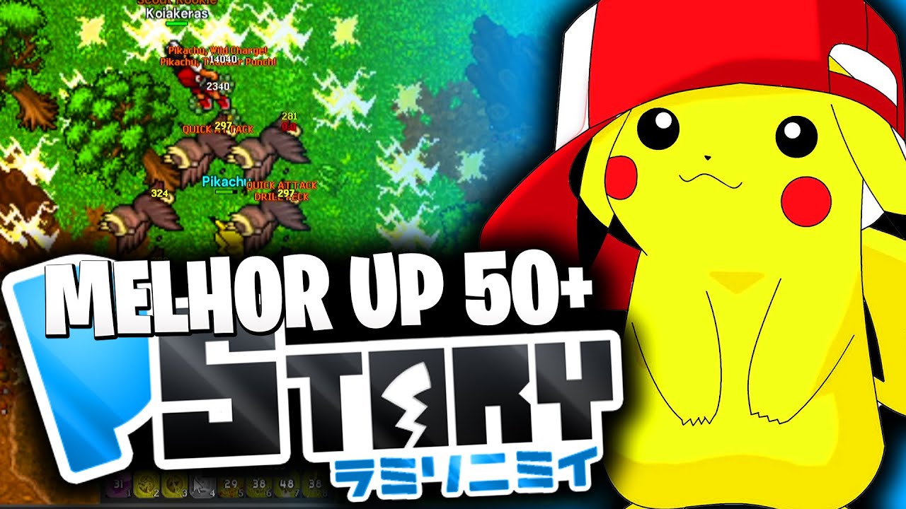 MELHOR UP 50+ DO GAME!🤩😎PSTORY ONLINE! Você precisa conhecer esse POKETIBIA!