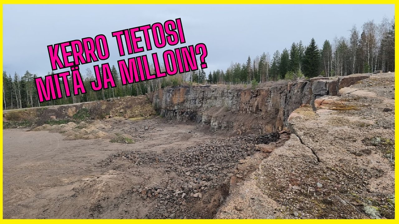 Urbex Suomi: Hylätyn oloinen louhos ja hurja metrin pudotus