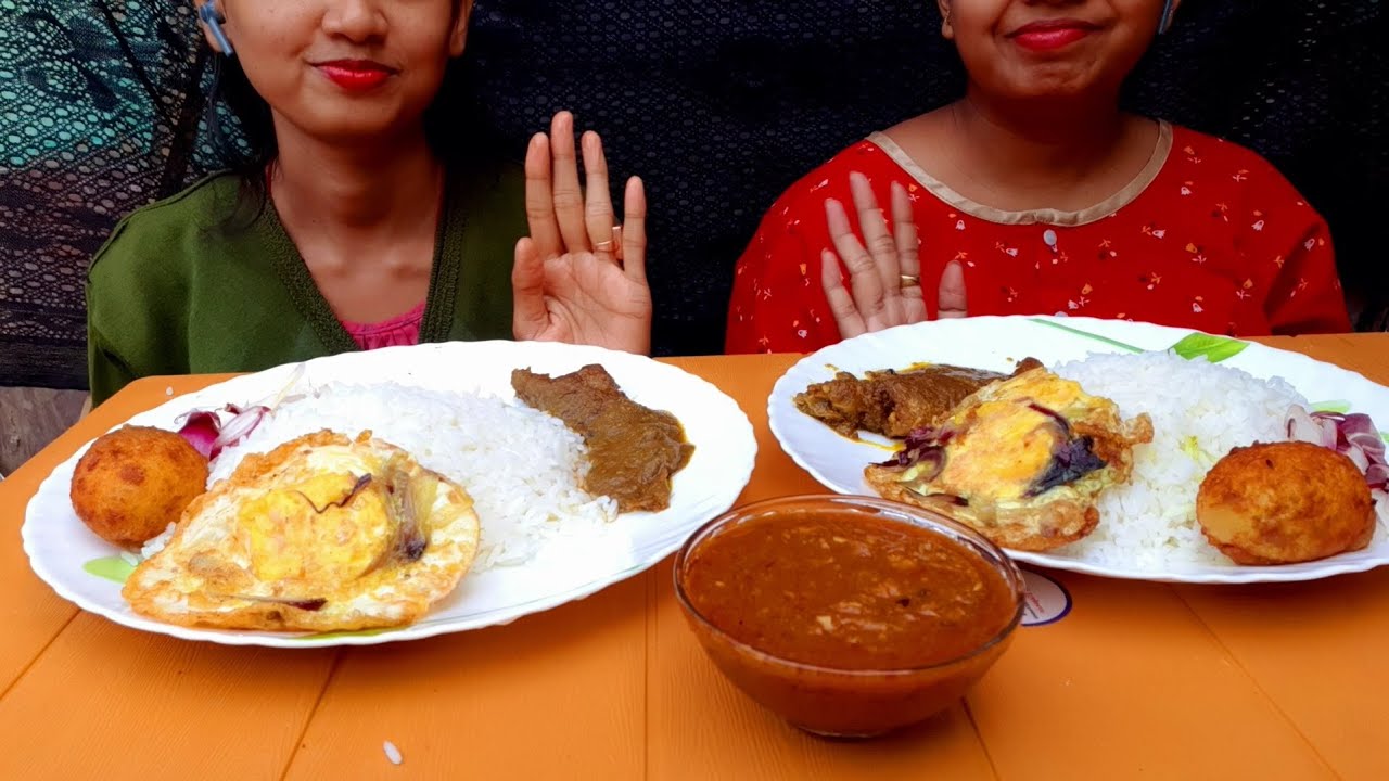 Rice Vola macher jhal Dim curry Dim poch