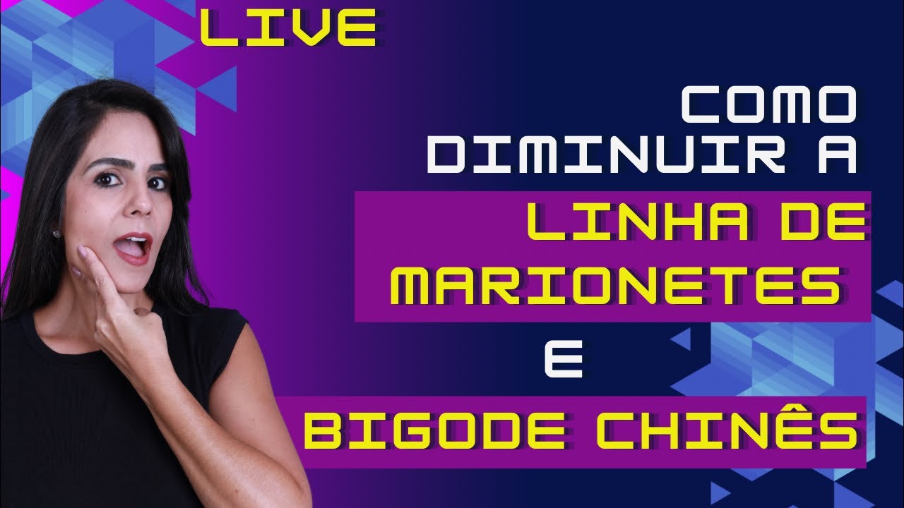 Como diminuir as LINHAS DE MARIONETES e BIGODE CHINÊS