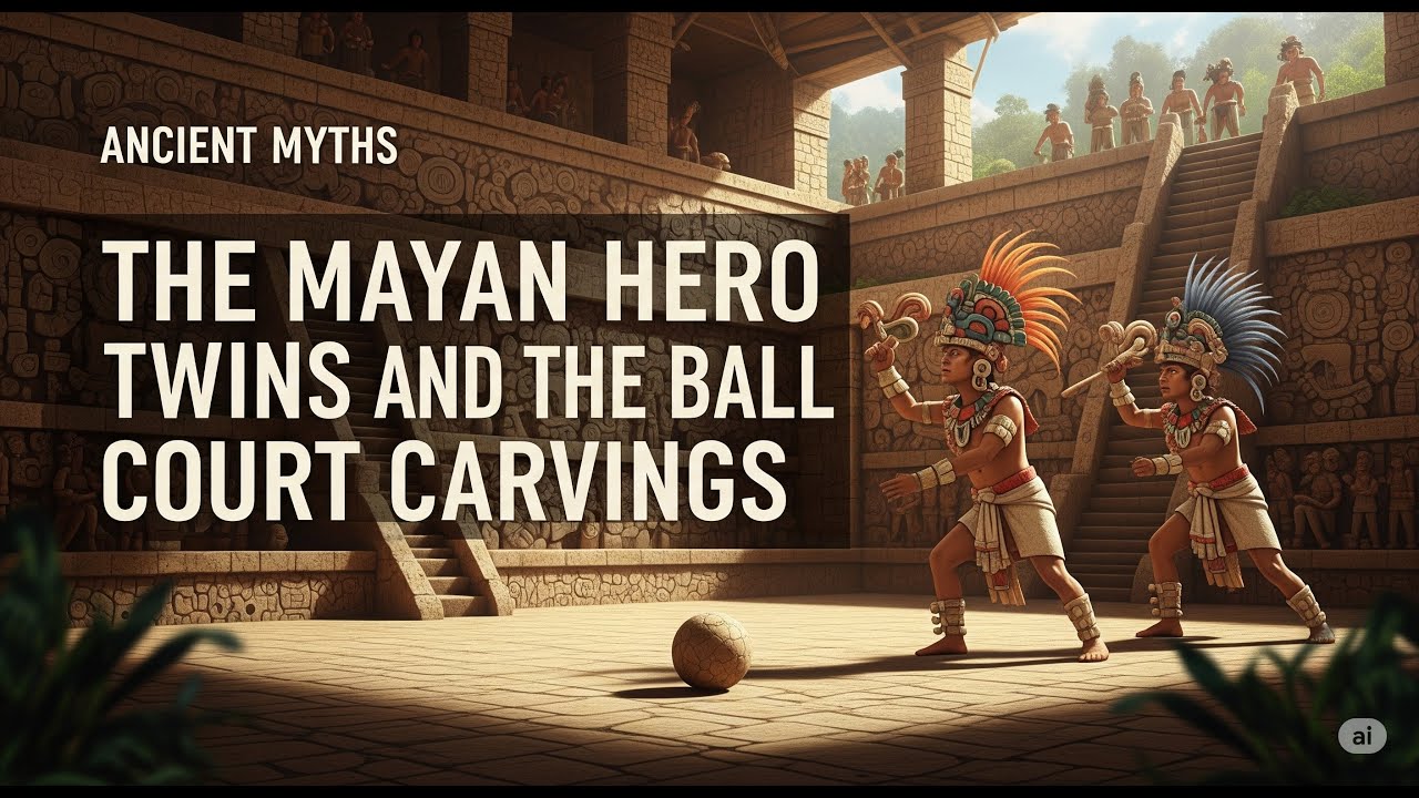 The Mayan Hero Twins and the ball court carvings