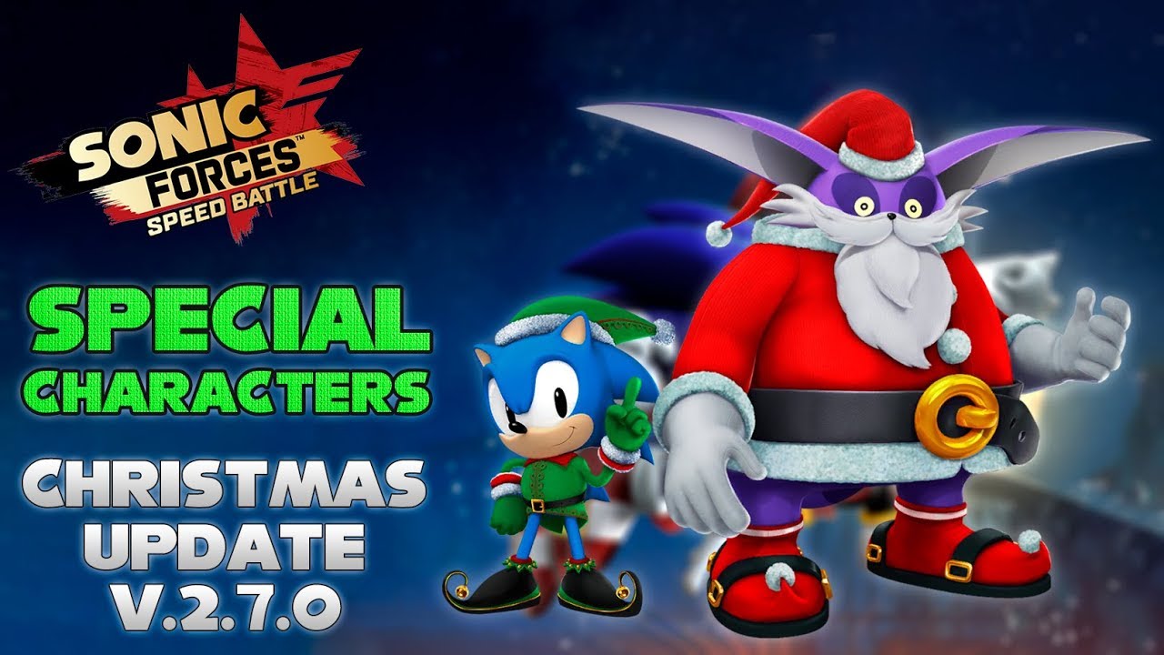 Sonic Forces: Speed Battle (v.2.7.0) - Santa Big & Elf Classic Sonic - Gameplay Showcase
