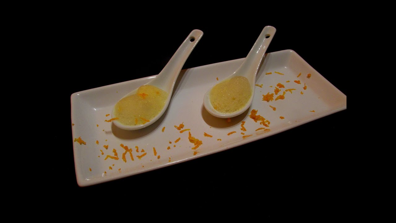 AIRE DE NARANJA . COCINA MOLECULAR