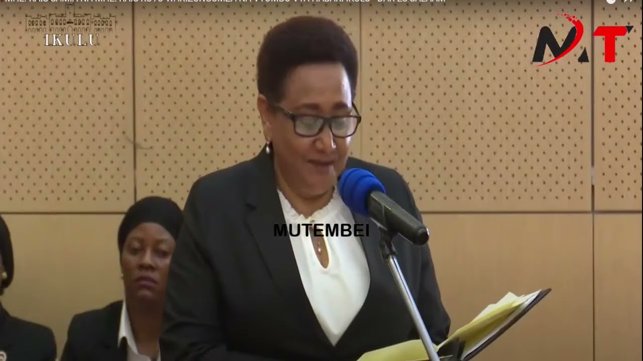 Tanzania's Foreign Affairs  Minister Coughs While Reading Ruto's Request for Suluhu to visit Kenya