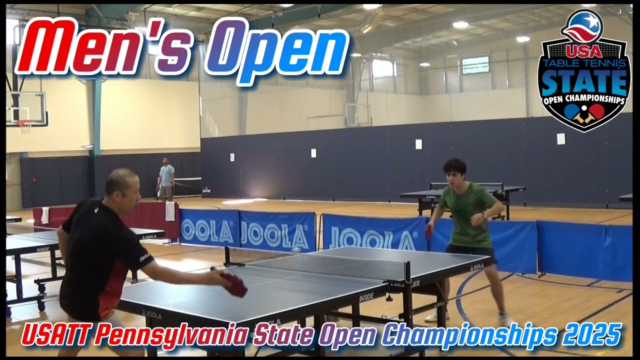 USATT Pennsylvania State Open Championships 2025 Men's Open clips