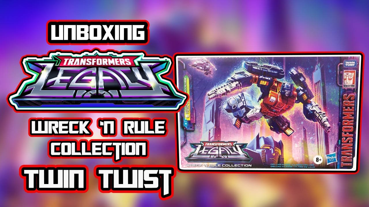 Unboxing || Review: Transformers Legacy Wreck 'N Rule Collection: Diaclone Twin Twist #transformers