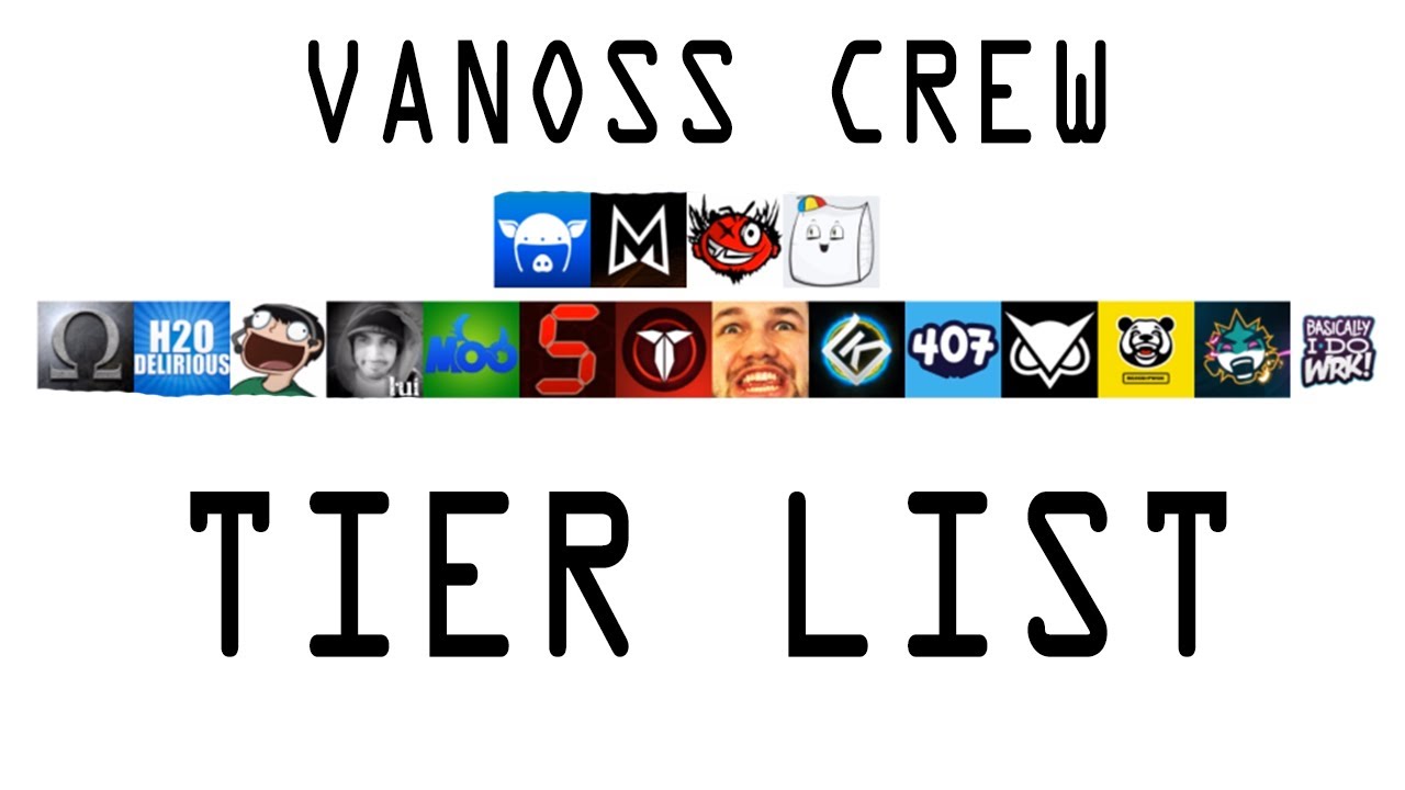 VanossCrew TIER LIST. 📋
