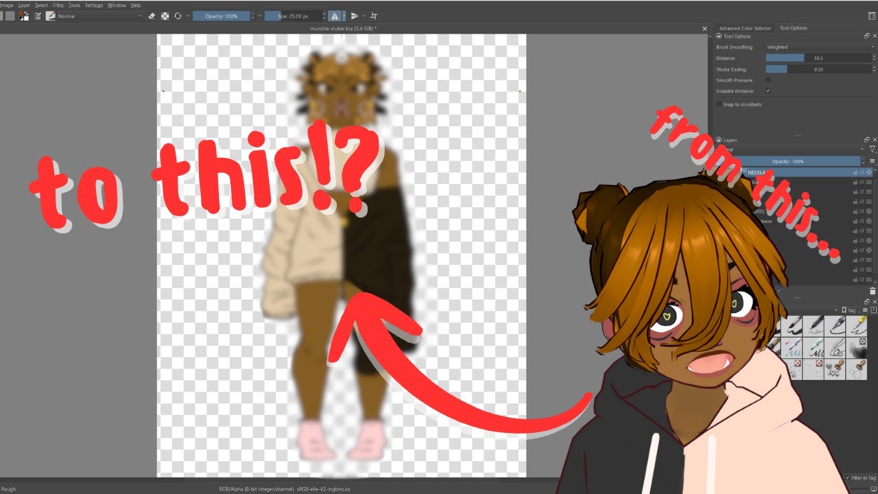 i designed a 2d vtuber with ZERO experience | Art + Chill