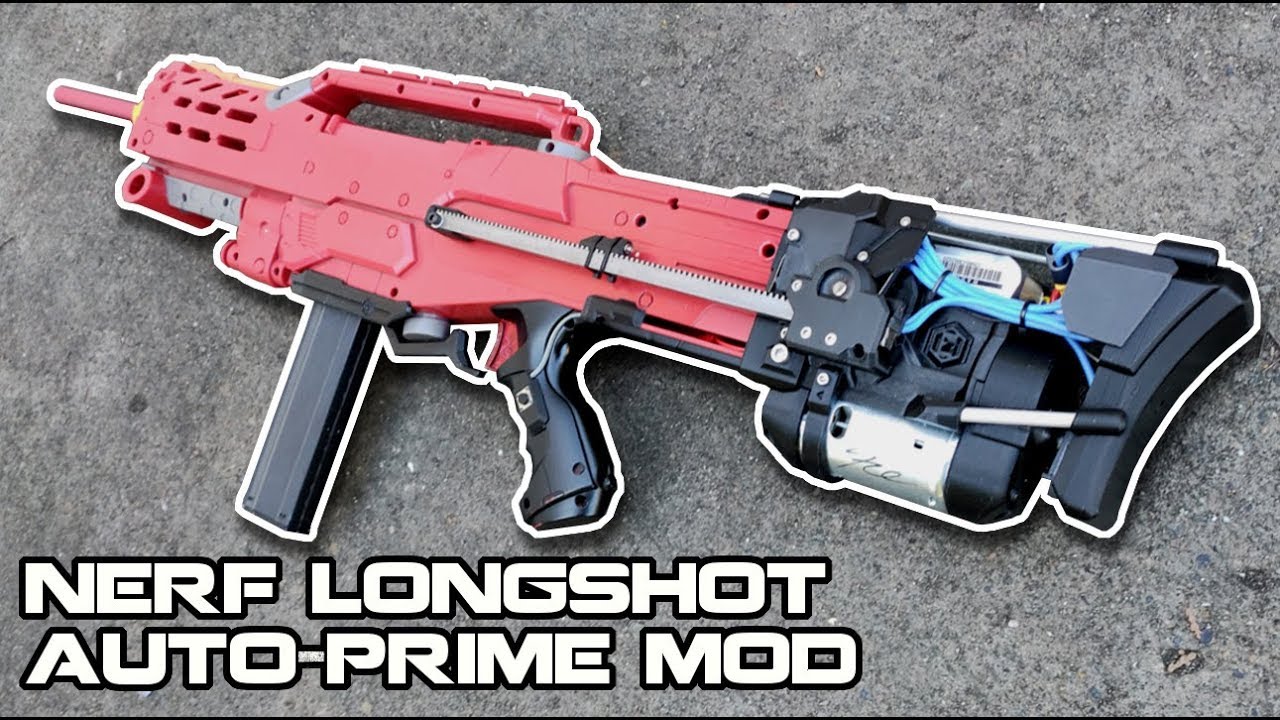 The Flywheel KILLER! NERF LONGSHOT Auto-prime Mod Install & Review | Walcom S7