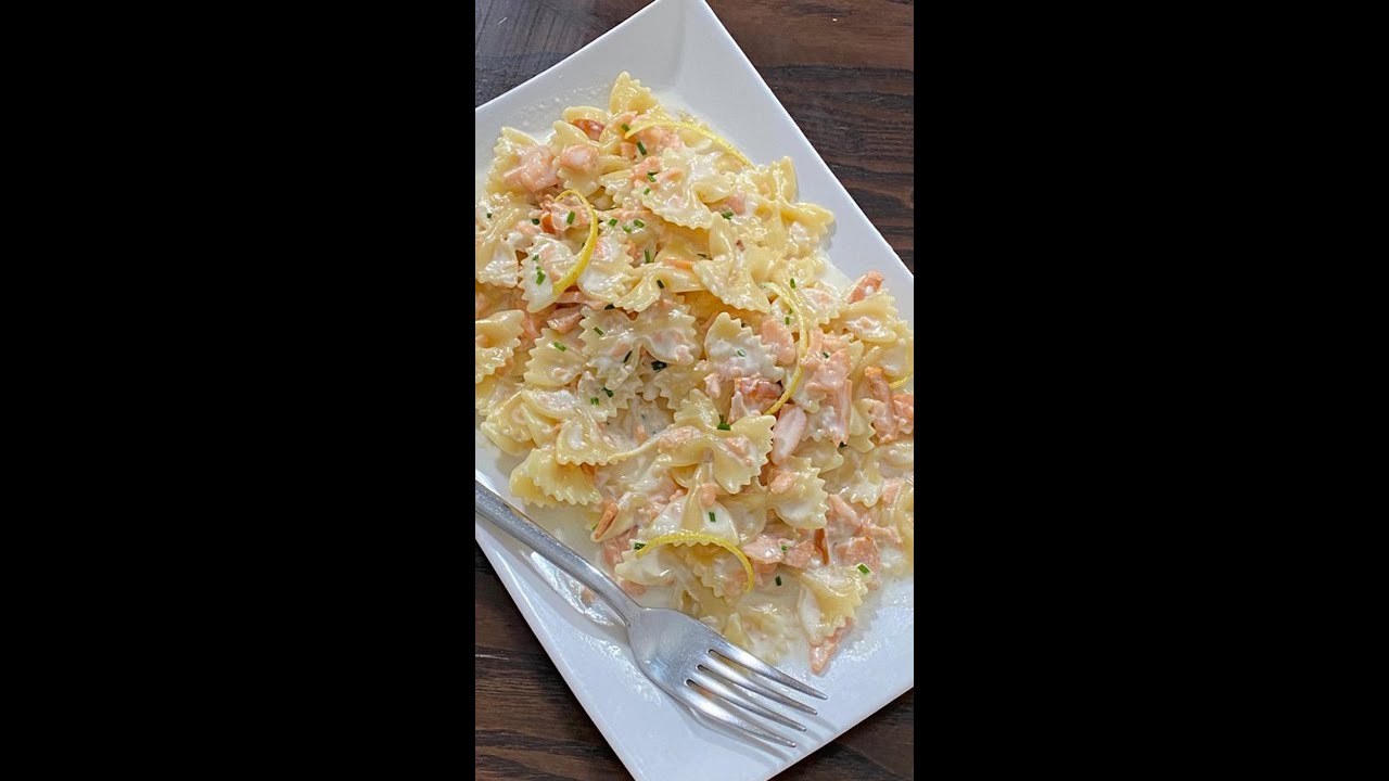 PASTA PANNA E SALMONE: super cremosa e anni 80! #shorts