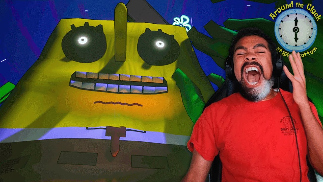 SPONGEBOB IS 25 FEET TALL!! | Around the Clock at Bikini Bottom