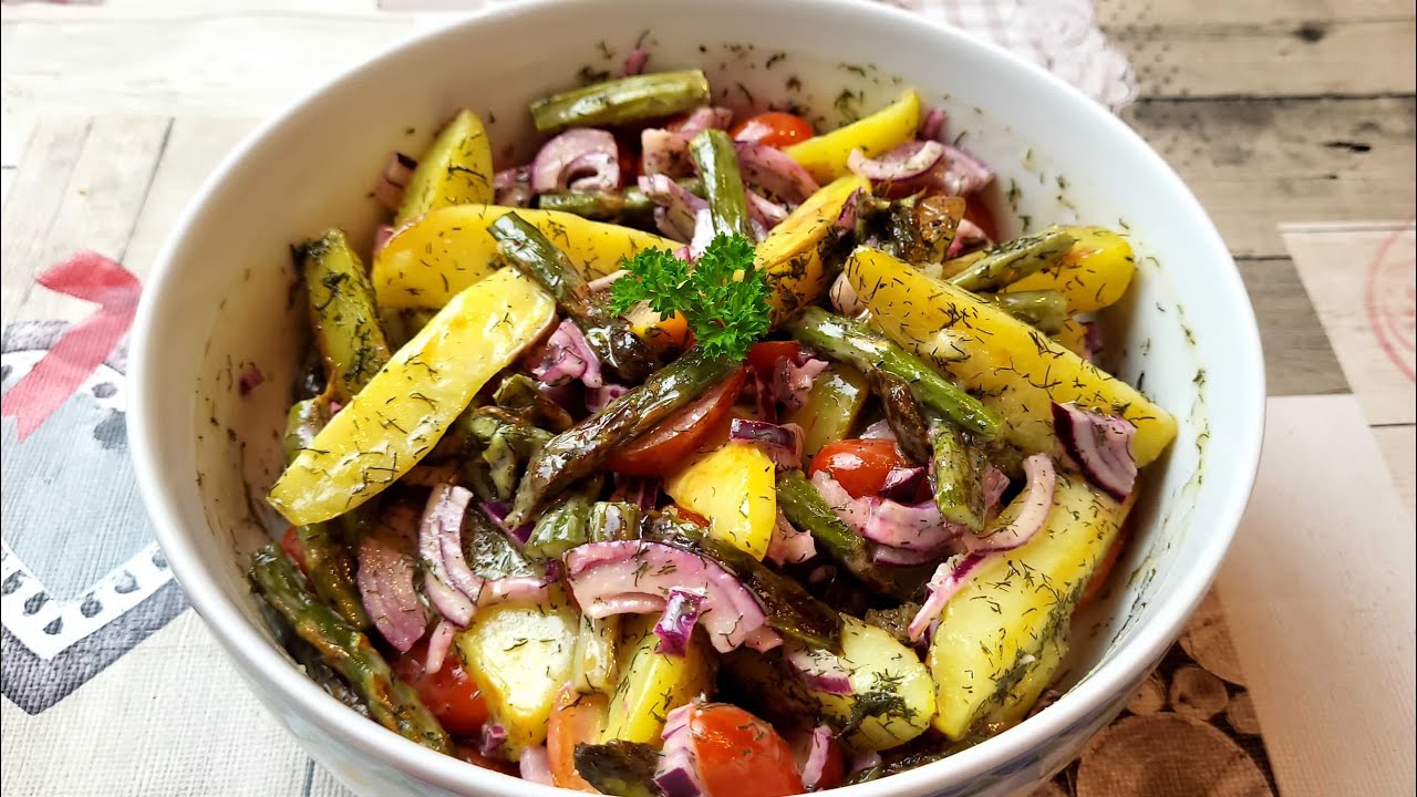 Der leckerste Salat der Welt/gebackener Kartoffel-Spargel Salat, perfekte Beilage zum Grillen