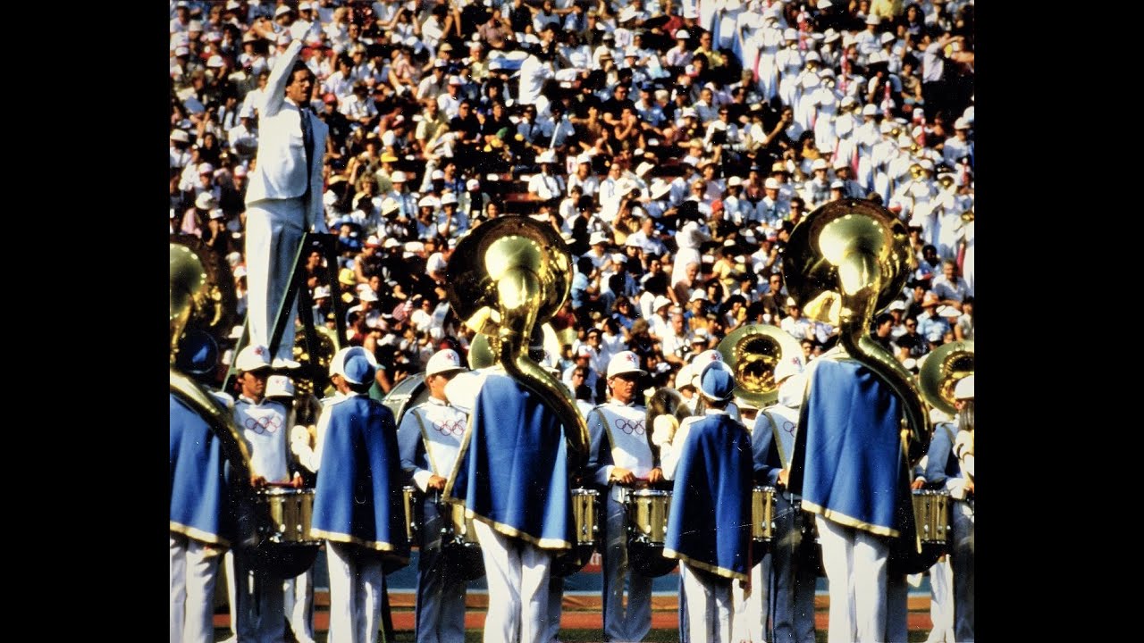 1984 Olympic All American Band during the Opening Ceremonies
