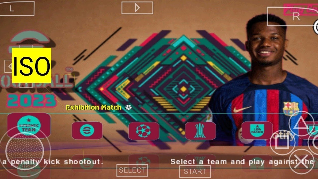 Download eFootball PES 23 PPSSPP ISO Media Fire 2022/23 English version