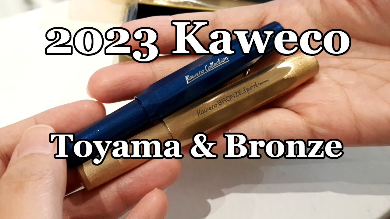 Kaweco Toyama Teal and Bronze Fountain Pens Arrive!