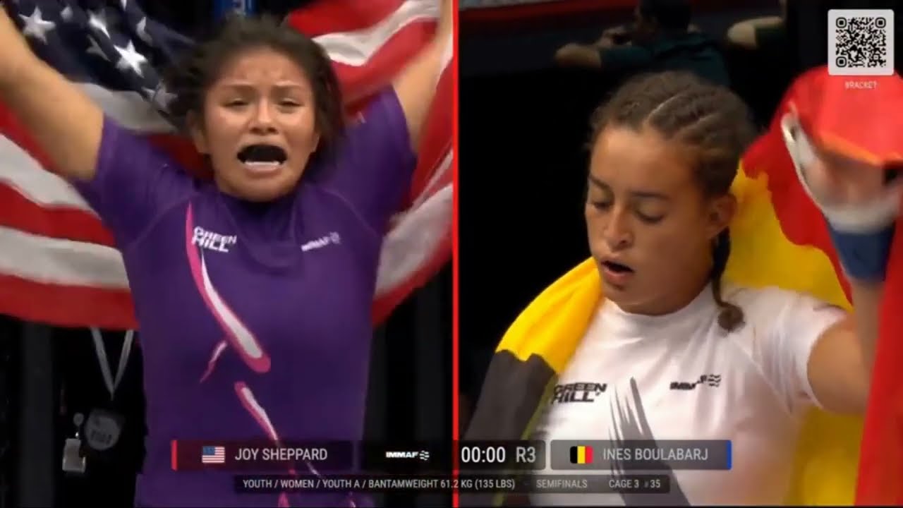 IMMAF Youth MMA World Championships 2023. Joy Sheppard (USA) vs. Ines Boulabarj (Belgium)