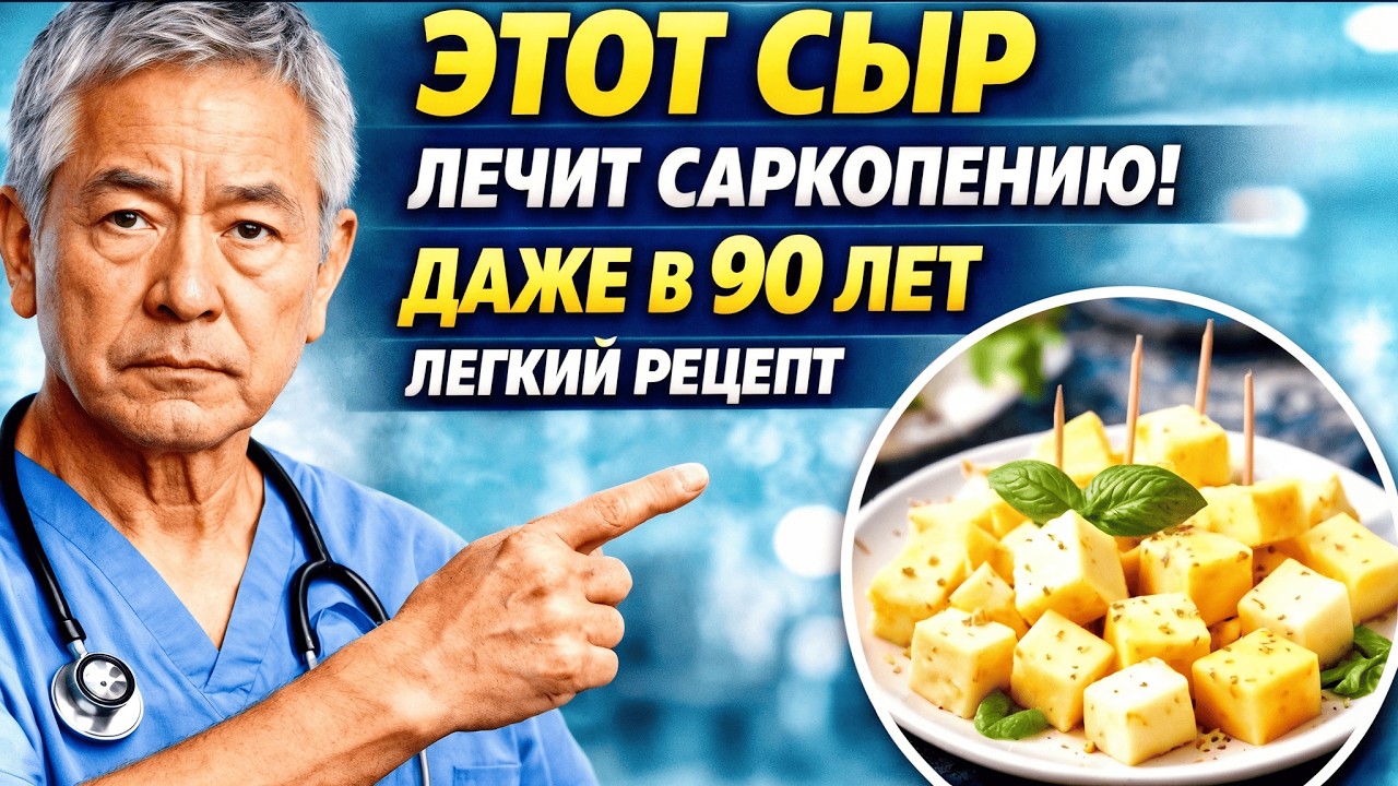 5 СЫРОВ, которые спасают мышцы и ноги после 60 лет / ЛЕЧИТ САРКОПЕНИЮ