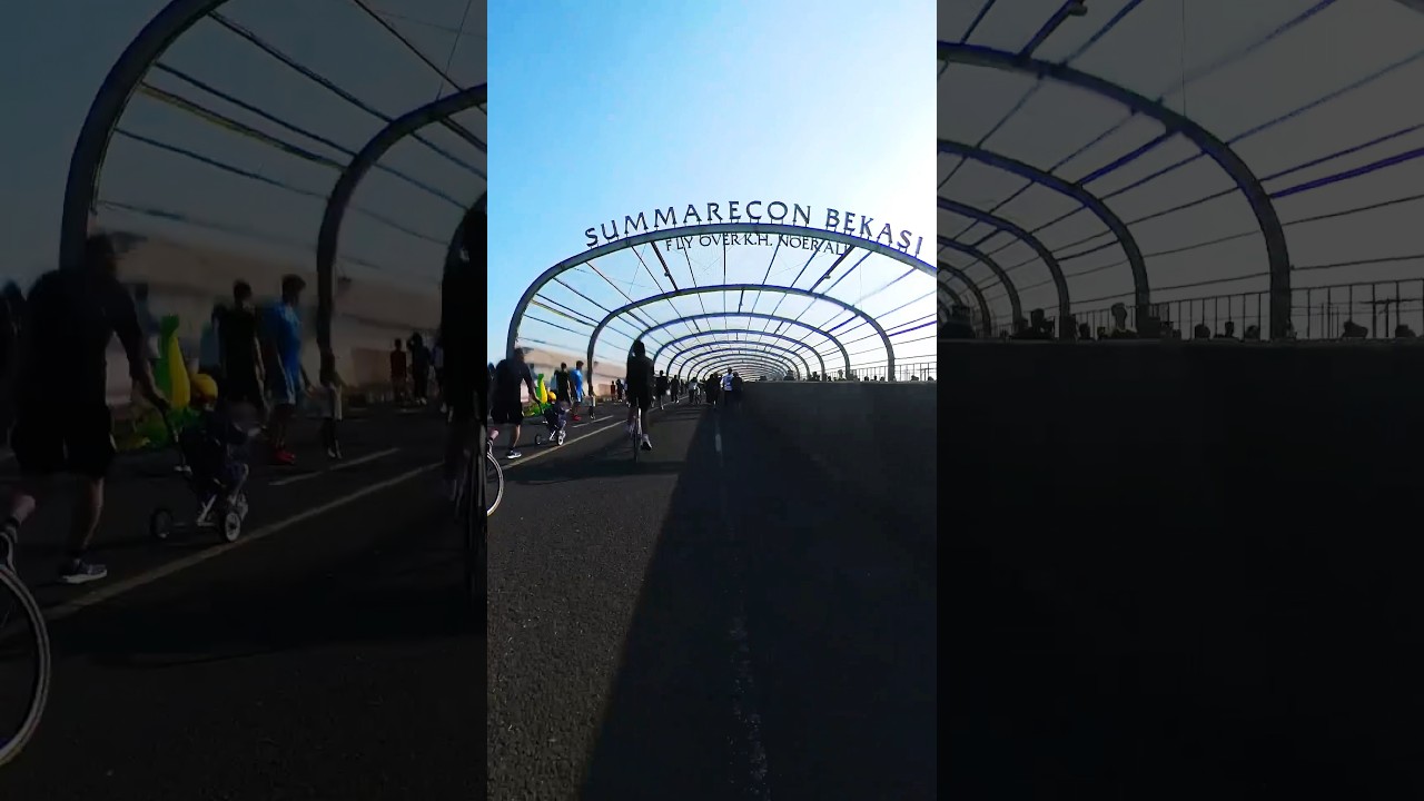 Flyover Instagramable #cycling #gowes #cyclist #bekasi #flyover #khnoerali #ridevlog #bakmiride