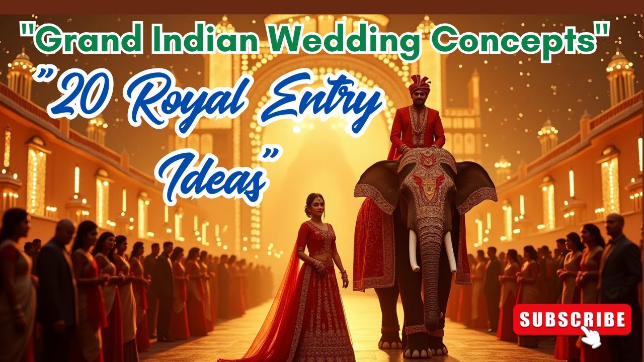 20 Royal Bride & Groom Entry Ideas | Grand Indian Wedding Entry Concepts by Golden Decor