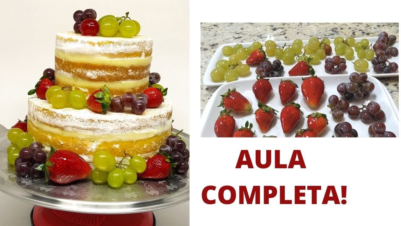 Semi Naked com frutas laqueadas delicioso