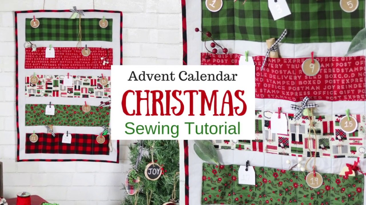 DIY Christmas Advent Calendar Sewing Tutorial