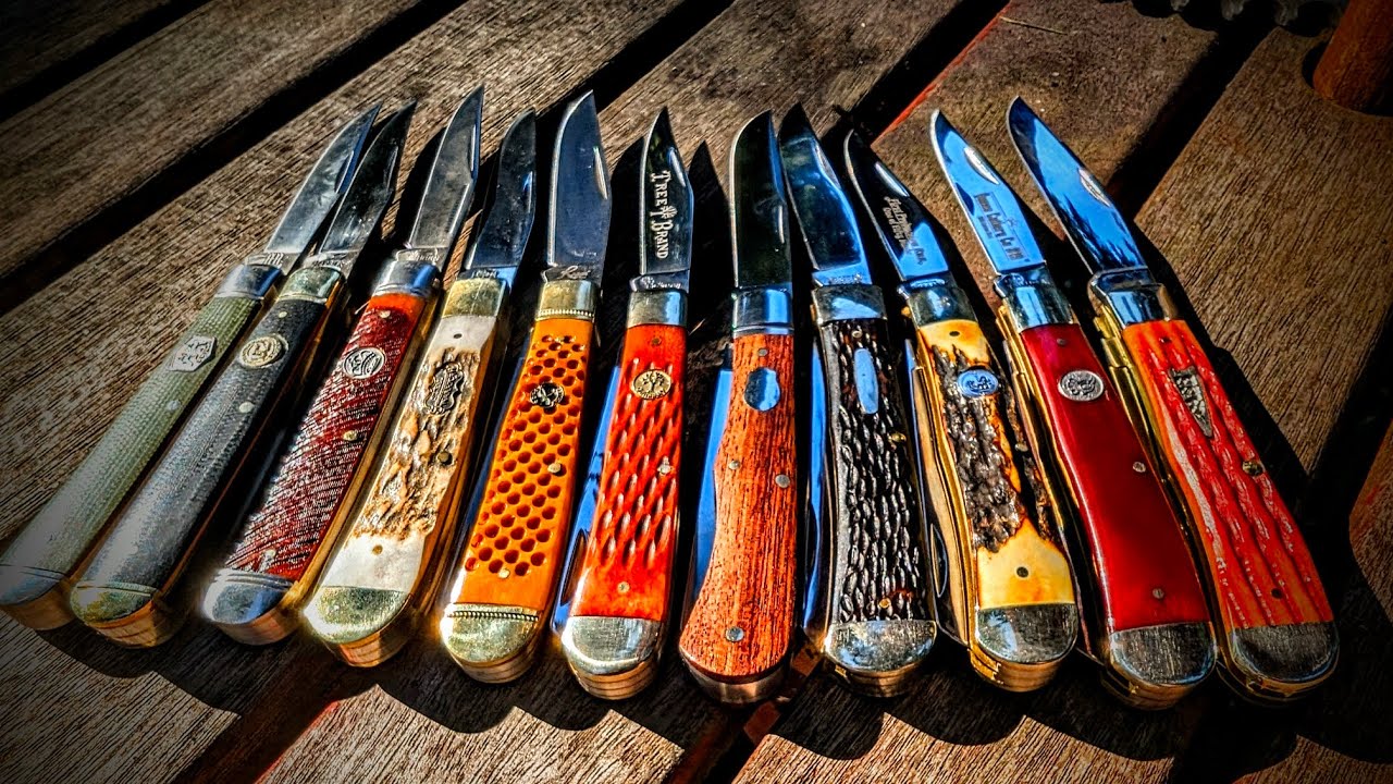 11 Trappers from Different Cutlery Company's Trapper Talk with Baxter: A Comparison 