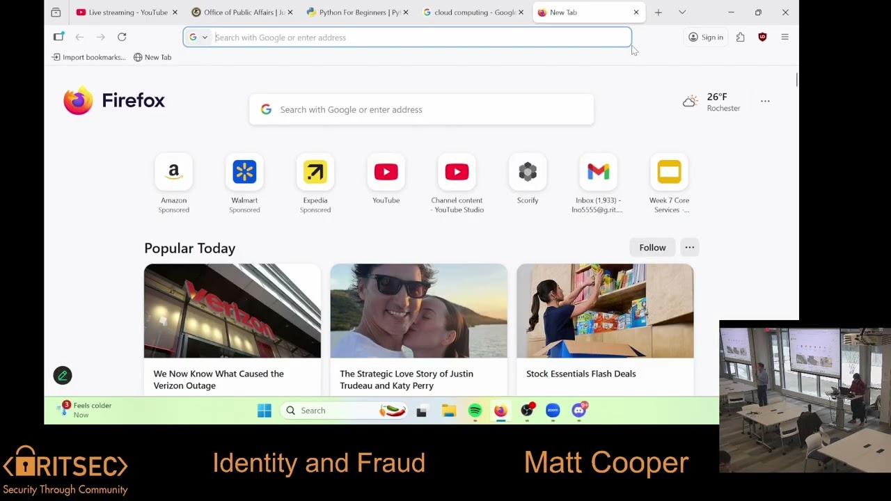 Identity and Fraud - Matt Cooper