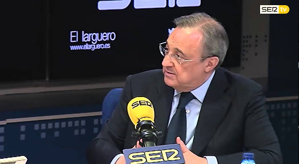 Florentino Pérez, en 'El Larguero': “Ahora no sé qué va a pasar con David de Gea”. Cadena SER