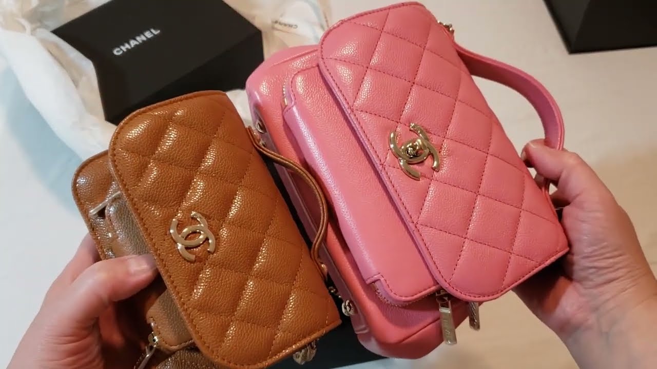 Chanel 23P Dark Brown MINI Business Affinity Nano SLG Unboxing What Fits COMPARISONS #luxurypl38