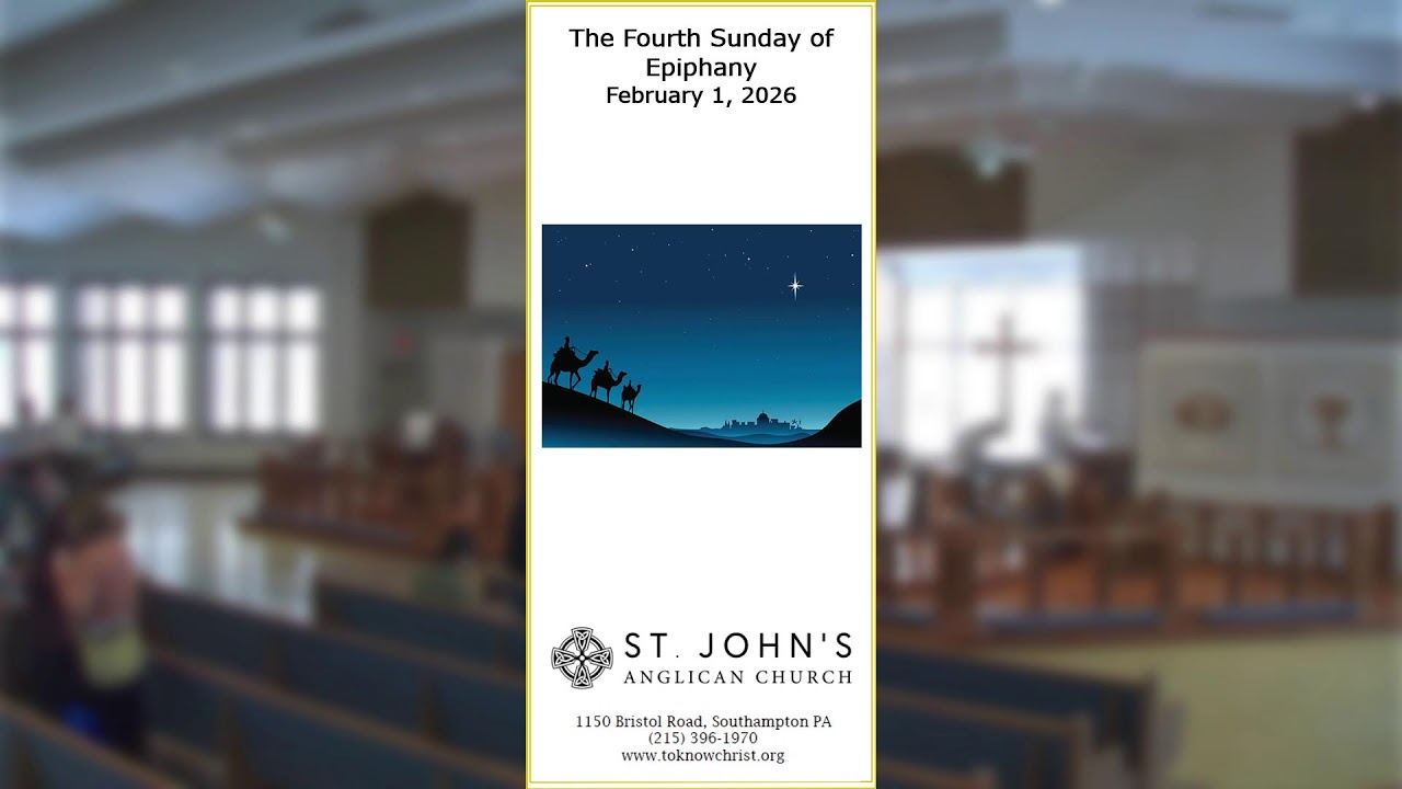 The Fourth Sunday after Epiphany, February 1, 2026