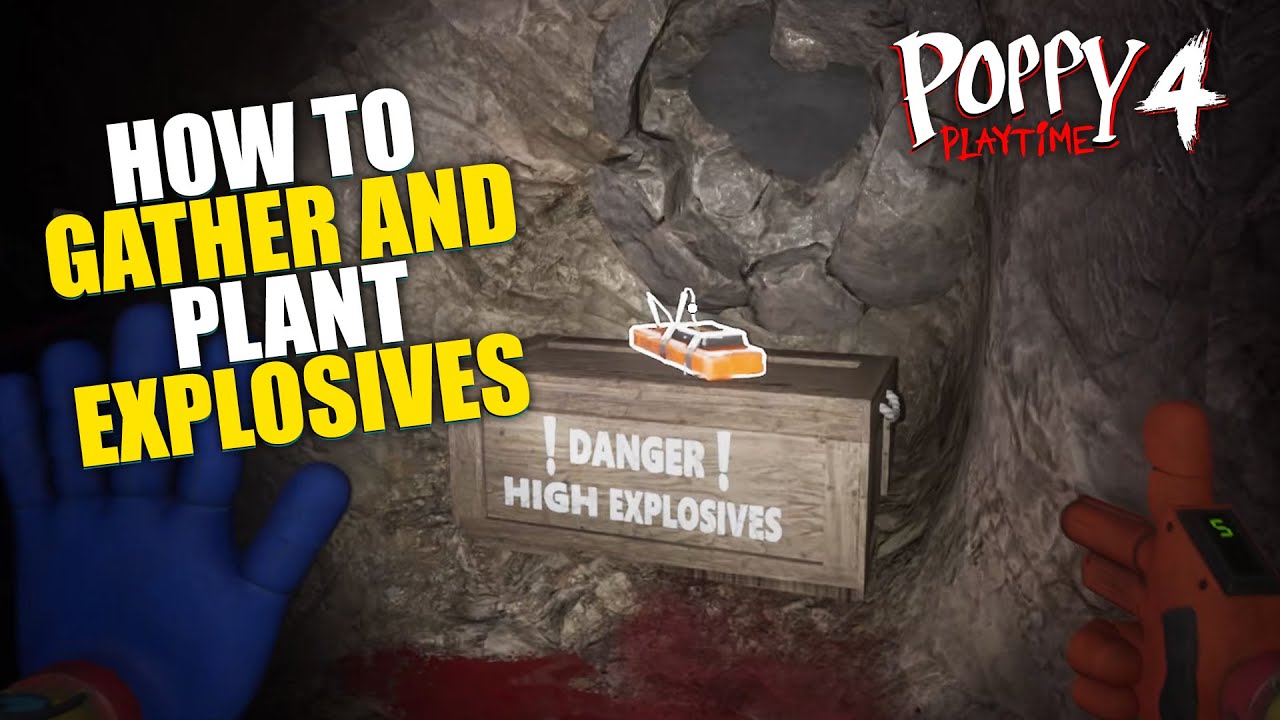 Gather and Plant Explosives in Foundation (All 4 Explosives Locations) Poppy Playtime Chapter 4