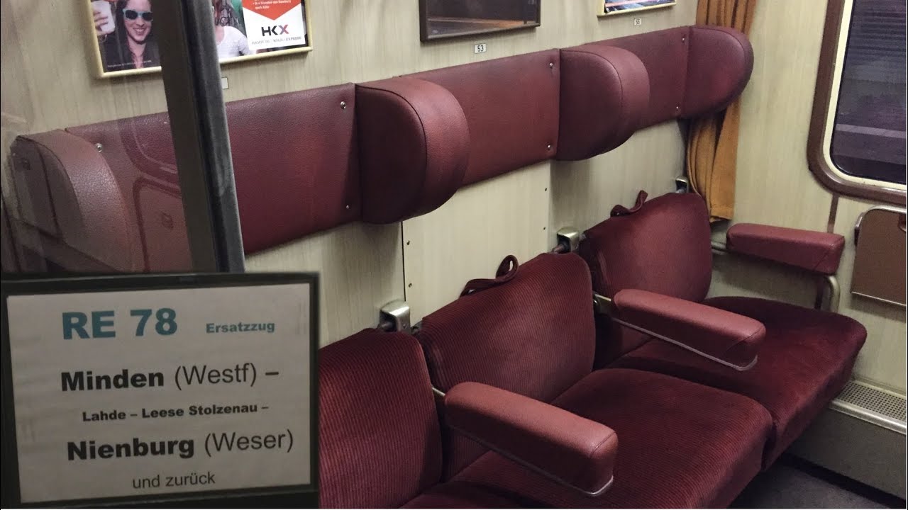 Eurobahn Ersatzzug ERB RE 78 Nienburg Minden Hbf: Mitfahrt Centralbahn BR 110 mit Bm Wagen