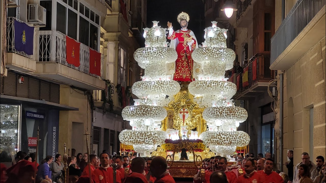Procesion de los apóstoles Santiago y Pedro (Cofradía California). Semana Santa Cartagena